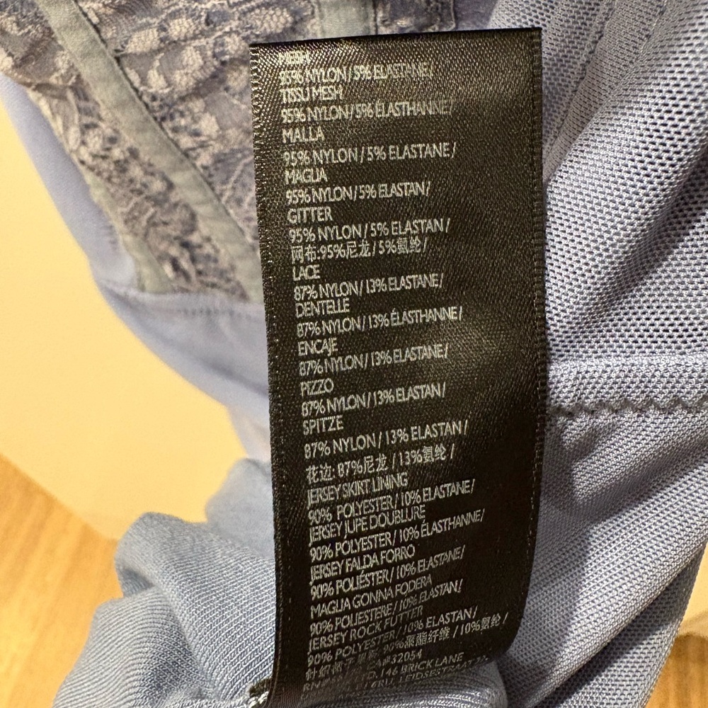 Urban Outfitters Blue Mesh + Lace Party Dress - Picture 7 of 8